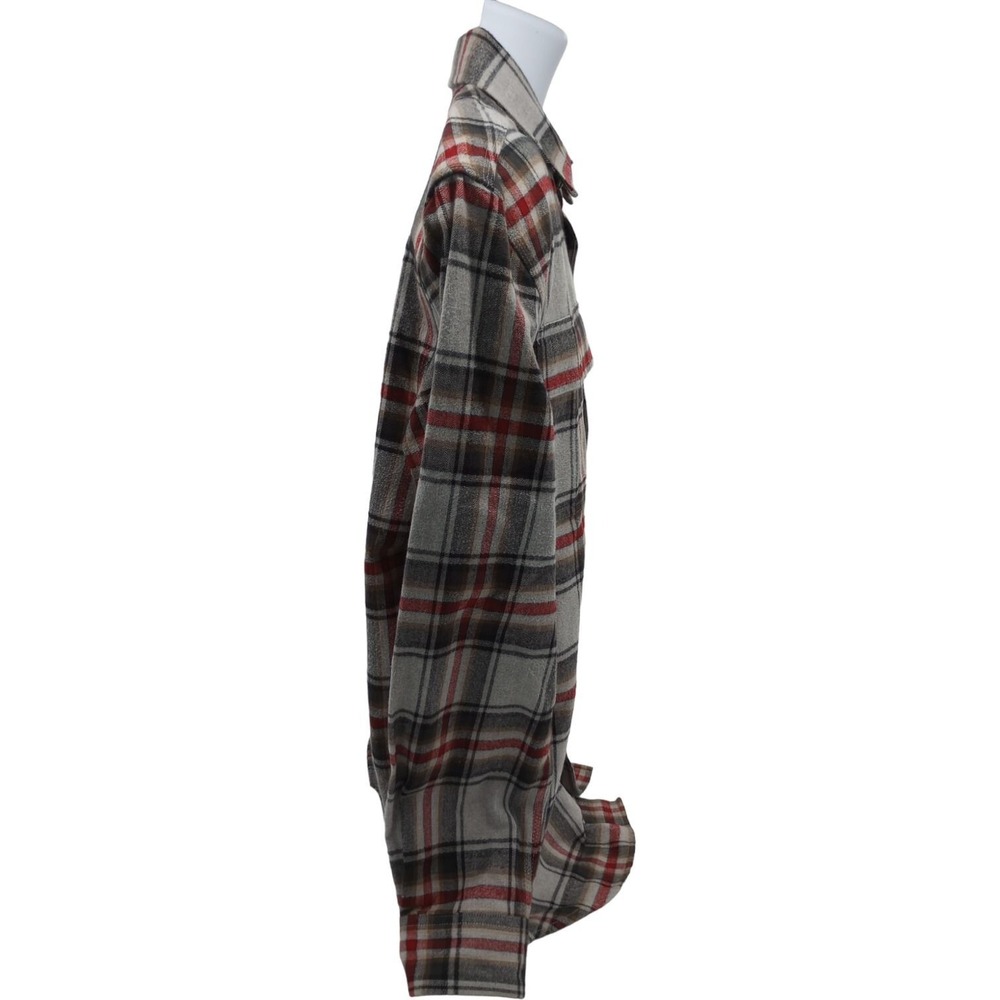 Carhartt Flannel Shirt Men's size M Red White Plaid 100% Cotton Original Fit - Picture 5 of 14